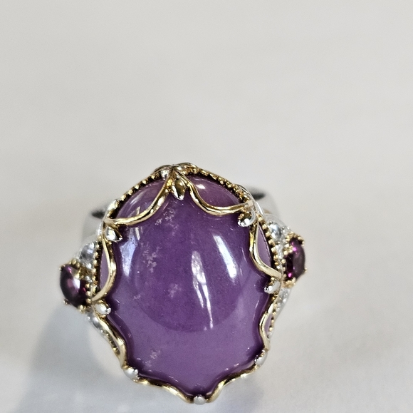 Genuine Sugilite and Rubellite Tourmaline Gems En Vogue 💍 Size 6! - Picture 4 of 9